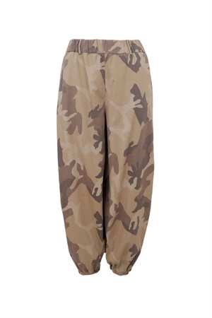 Black Colour - BCALLY balloon pant - Brown Camouflage
